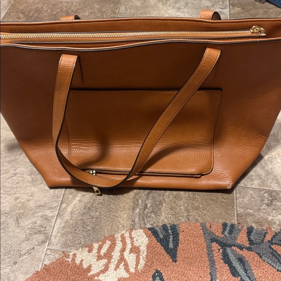 Poppy & Peonies Faux Leather Tote - Picture 3 of 8